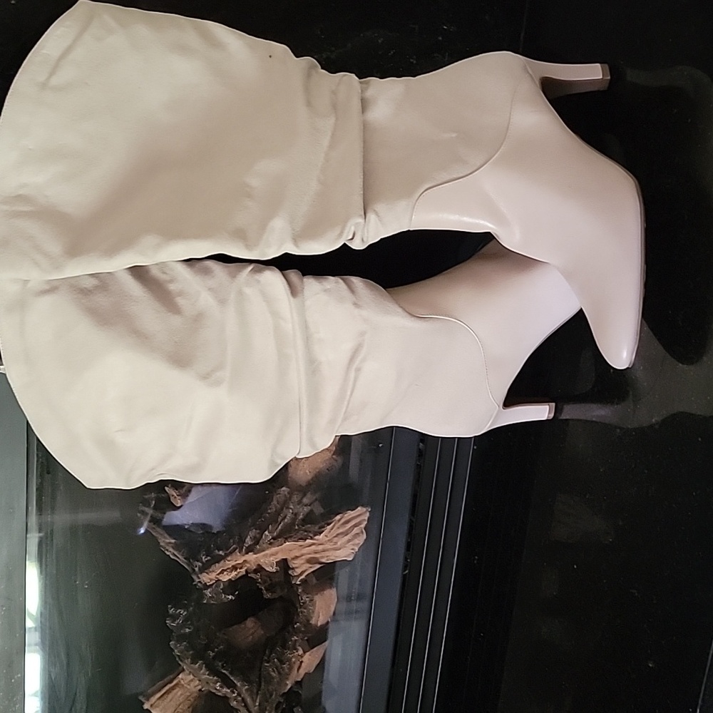 Suede heeled boots wide calf